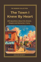 Front cover of The Town I Knew By Heart, a memoir journal from The Memoir Collection