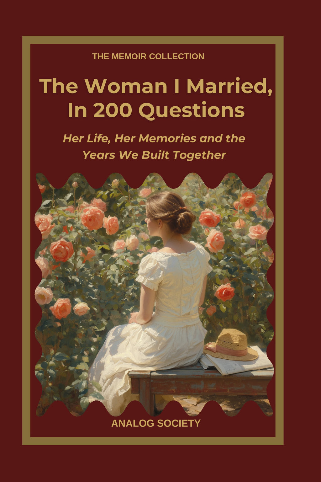 Front cover of The Woman I Married, In 200 Questions, a memoir journal from The Memoir Collection