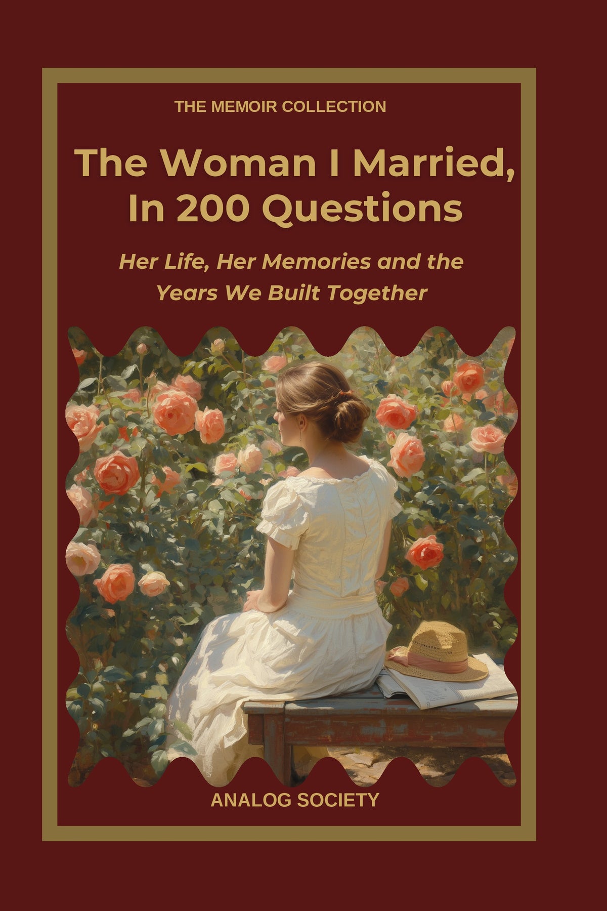 Front cover of The Woman I Married, In 200 Questions, a memoir journal from The Memoir Collection