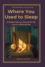 Front cover of Where You Used to Sleep, a keepsake journal from The Keepsake Collection