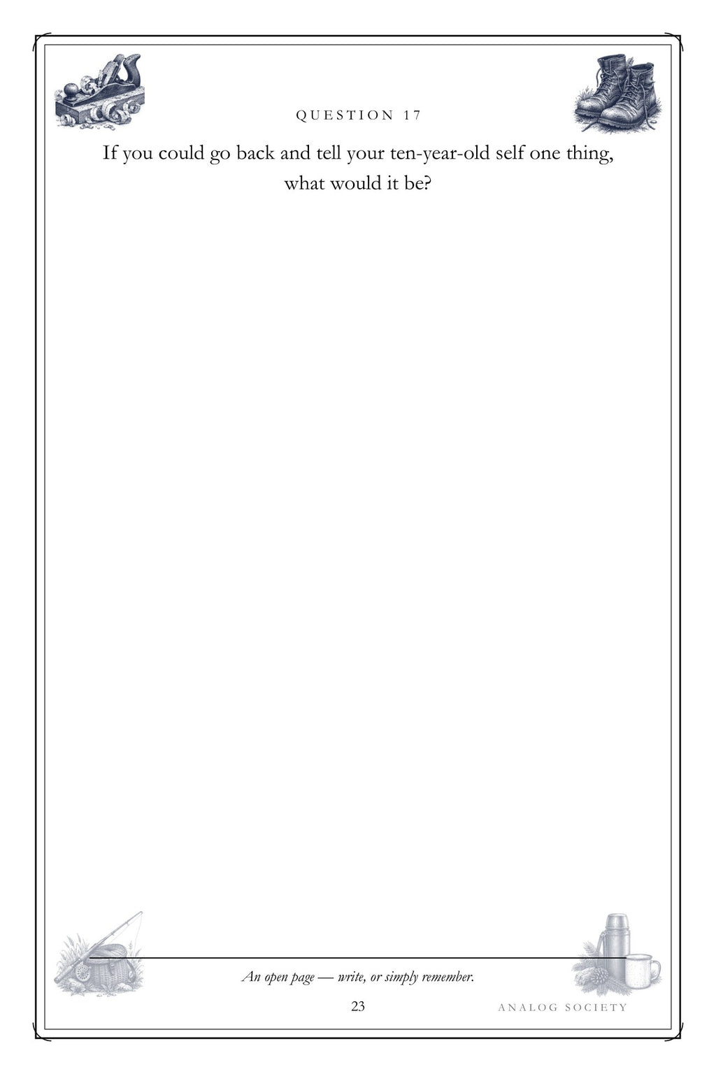 Dad, Start at the Beginning hardcover gift edition, inside page 23