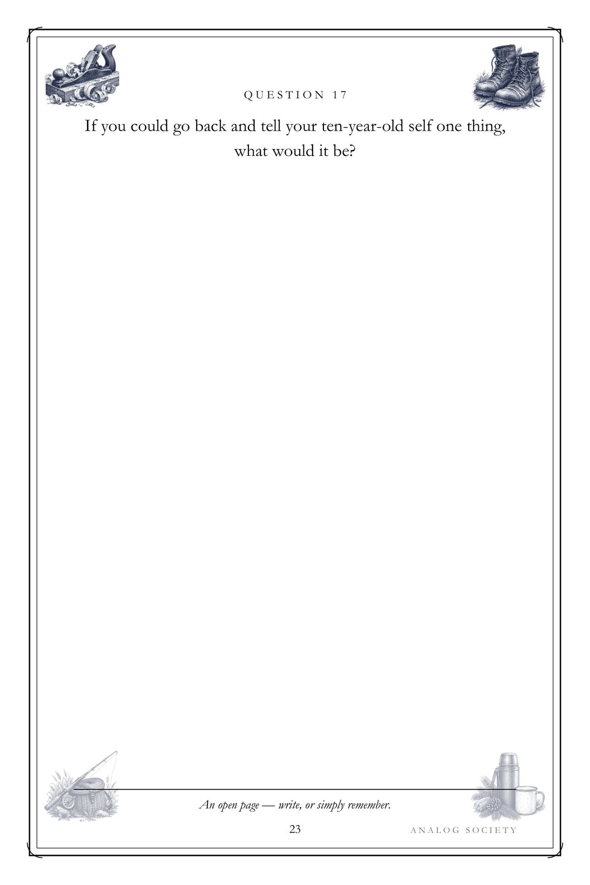 Dad, Start at the Beginning hardcover gift edition, inside page 23