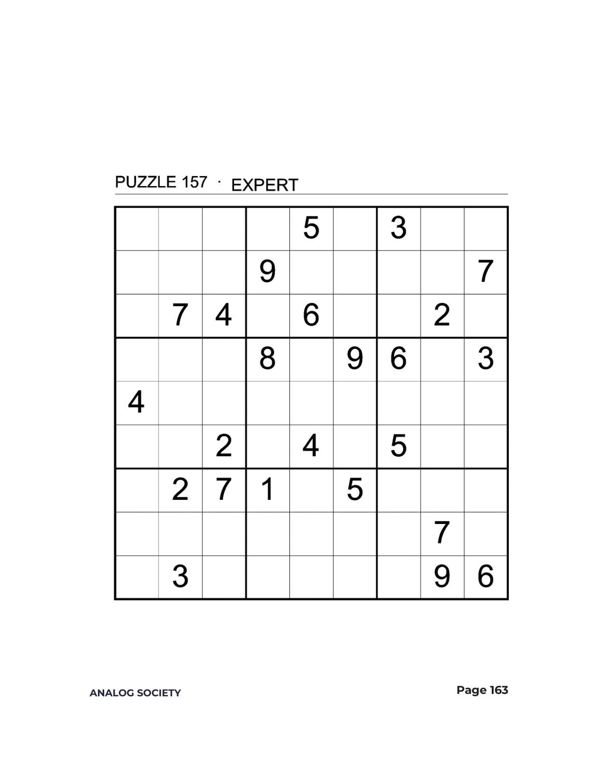 Expert Sudoku — 300 Hard Puzzles - inside page 163: Page 163