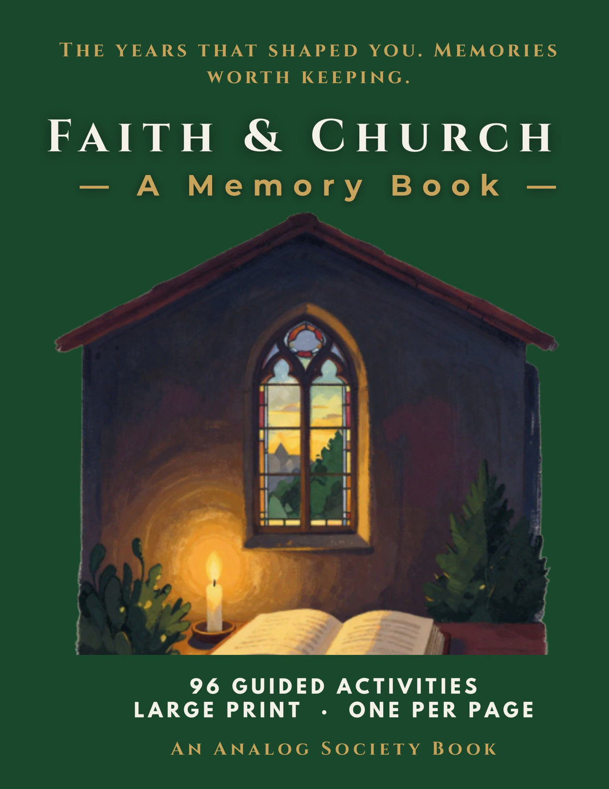 Faith, Church and Sunday - A Memory Book, hardcover front cover
