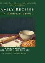 Family Recipes - A Memory Book, hardcover front cover