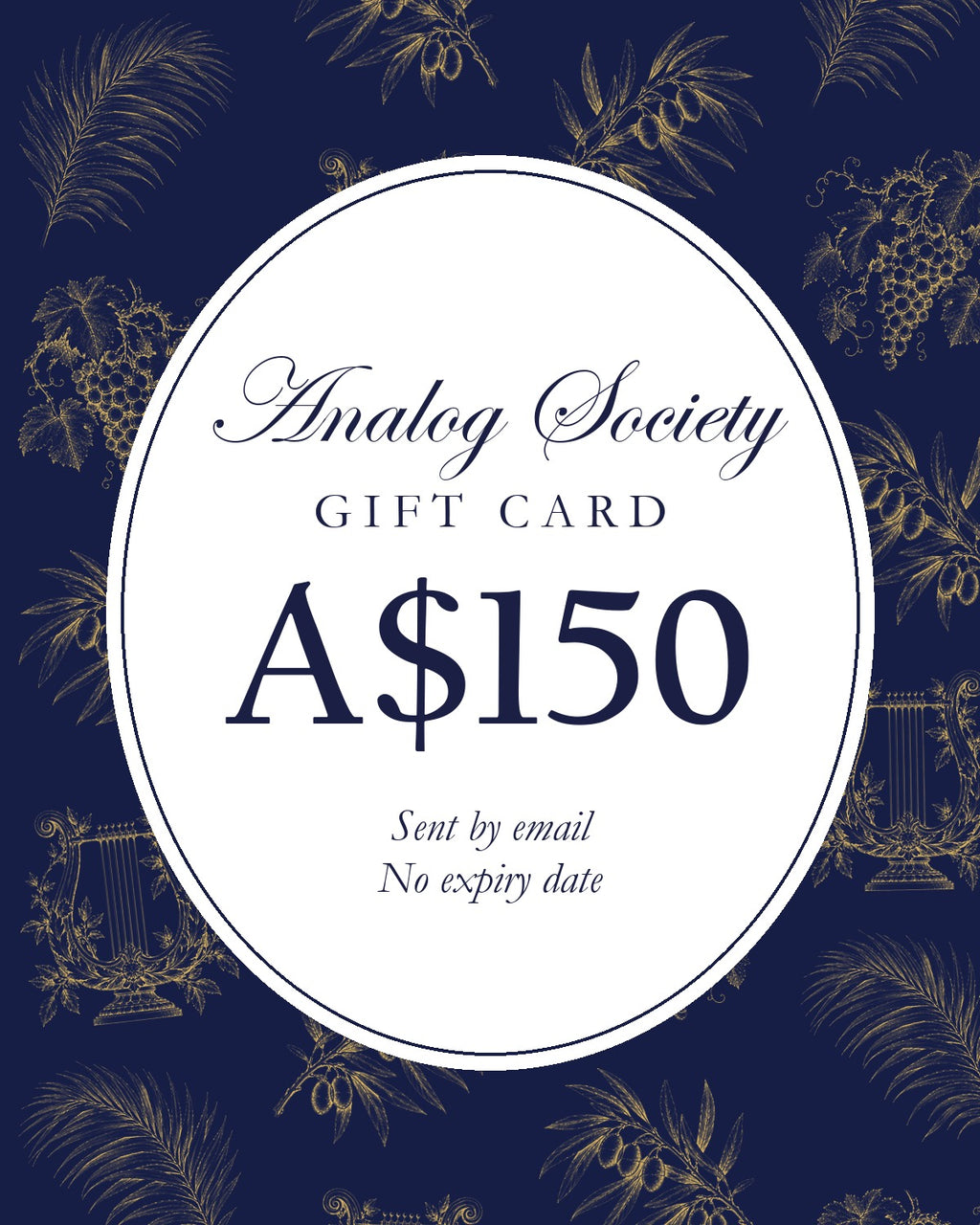 Analog Society gift card, A$150