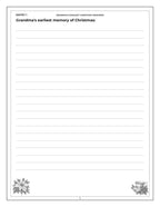 Grandma's Christmas Keepsake - inside page 5: Grandma's earliest memory of Christmas