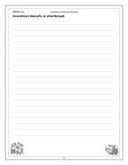 Grandma's Christmas Keepsake - inside page 51: Grandma's biscuits or shortbread