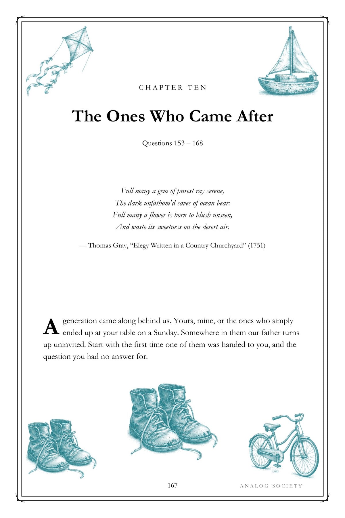 Growing Up Beside My Brother hardcover gift edition, inside page 167