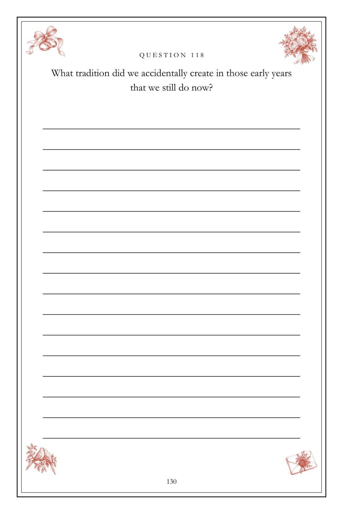 How We Met, Married and Stayed hardcover gift edition, inside page 130