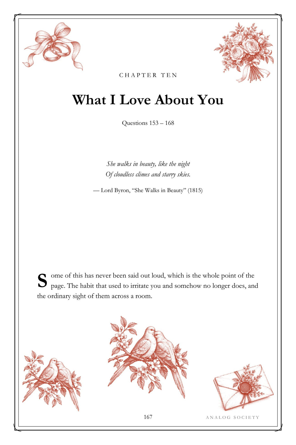 How We Met, Married and Stayed hardcover gift edition, inside page 167