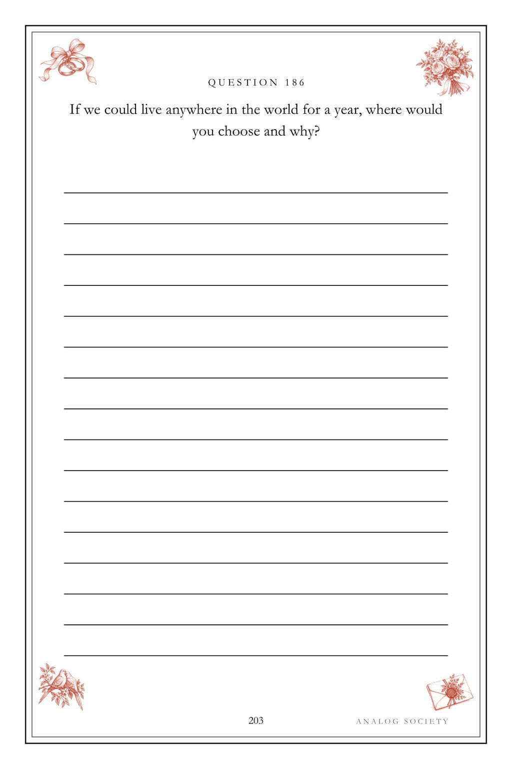 How We Met, Married and Stayed hardcover gift edition, inside page 203