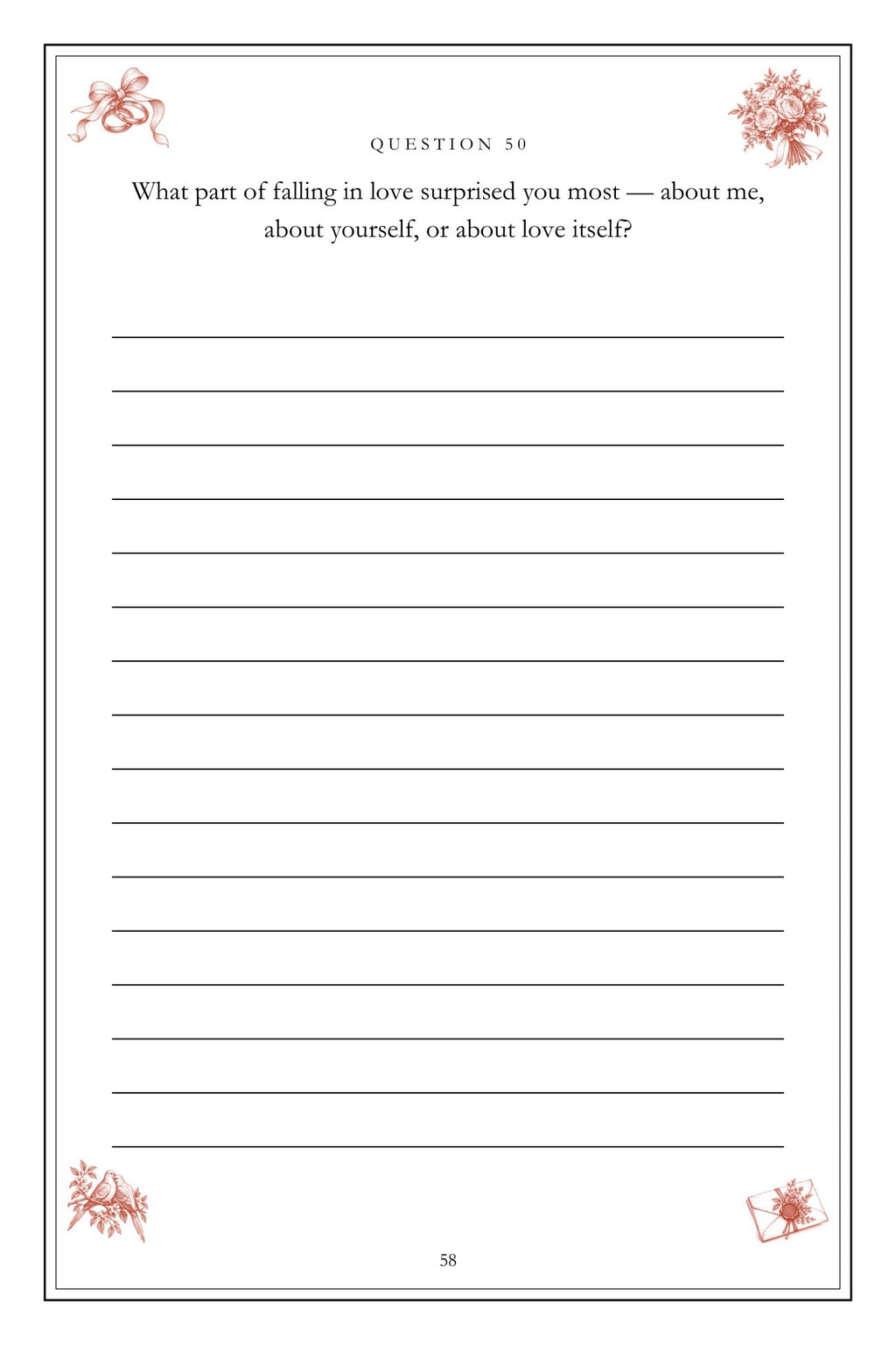 How We Met, Married and Stayed hardcover gift edition, inside page 58