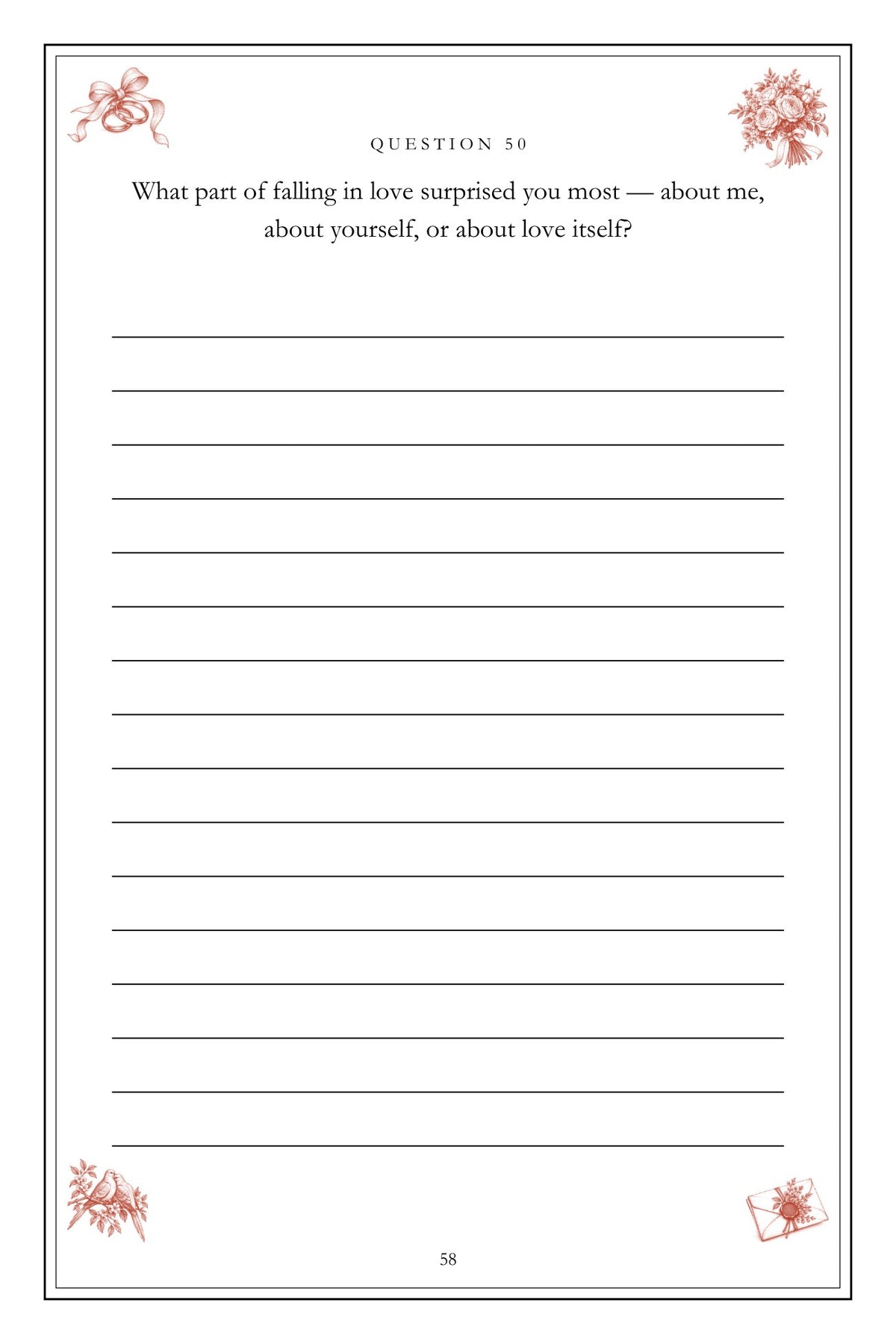 How We Met, Married and Stayed hardcover gift edition, inside page 58