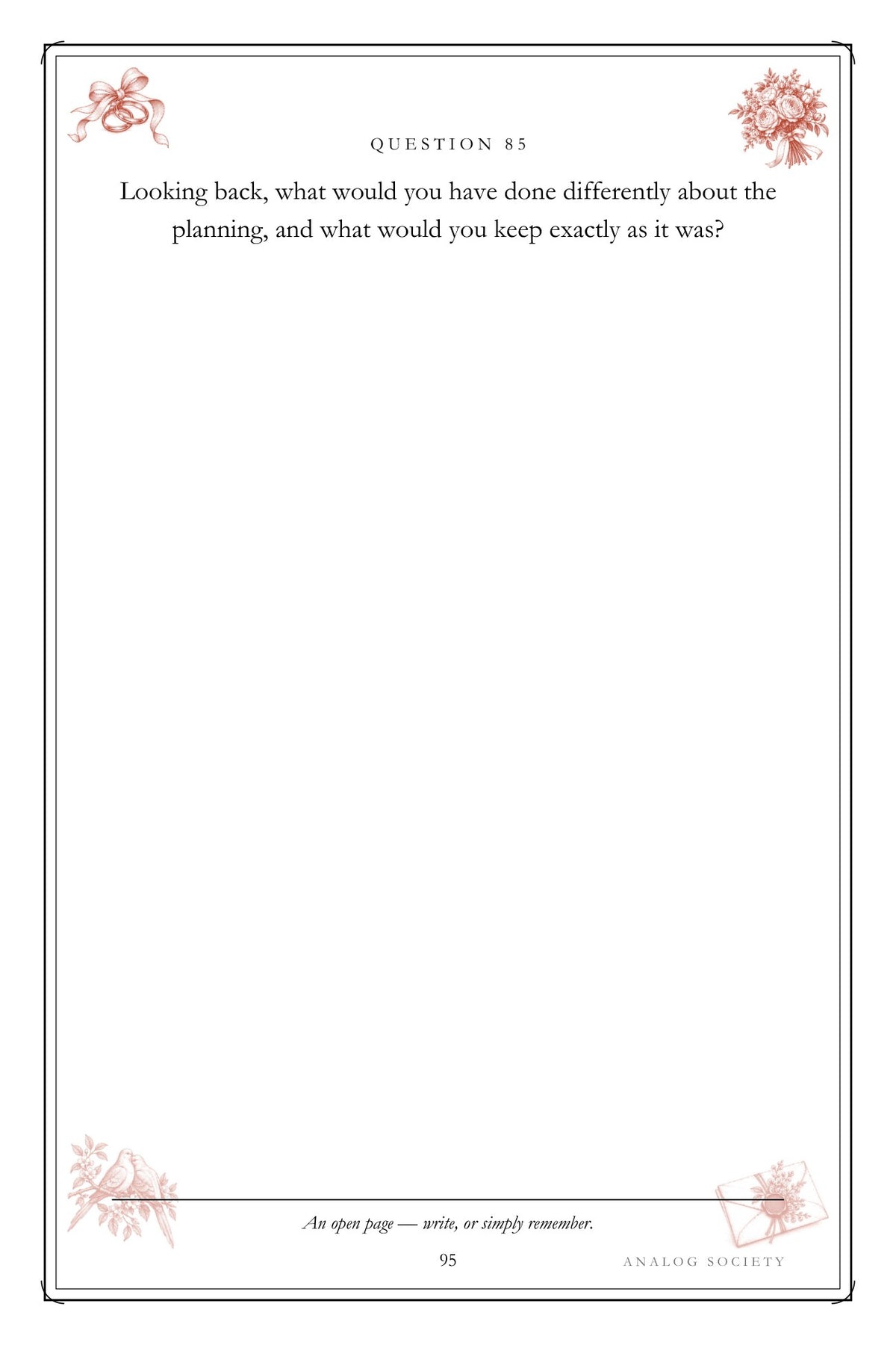 How We Met, Married and Stayed hardcover gift edition, inside page 95