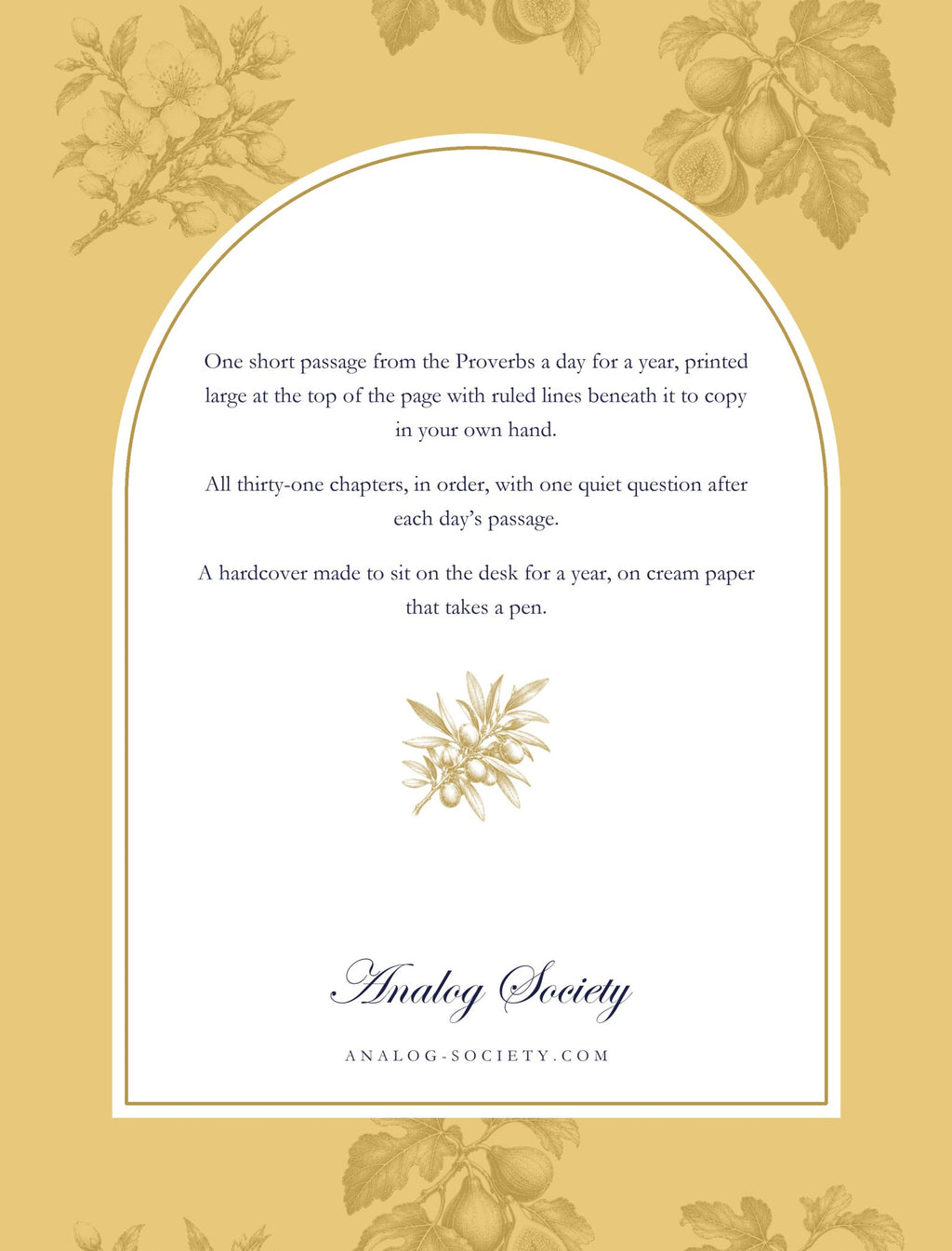 In Your Own Hand — Proverbs - back cover