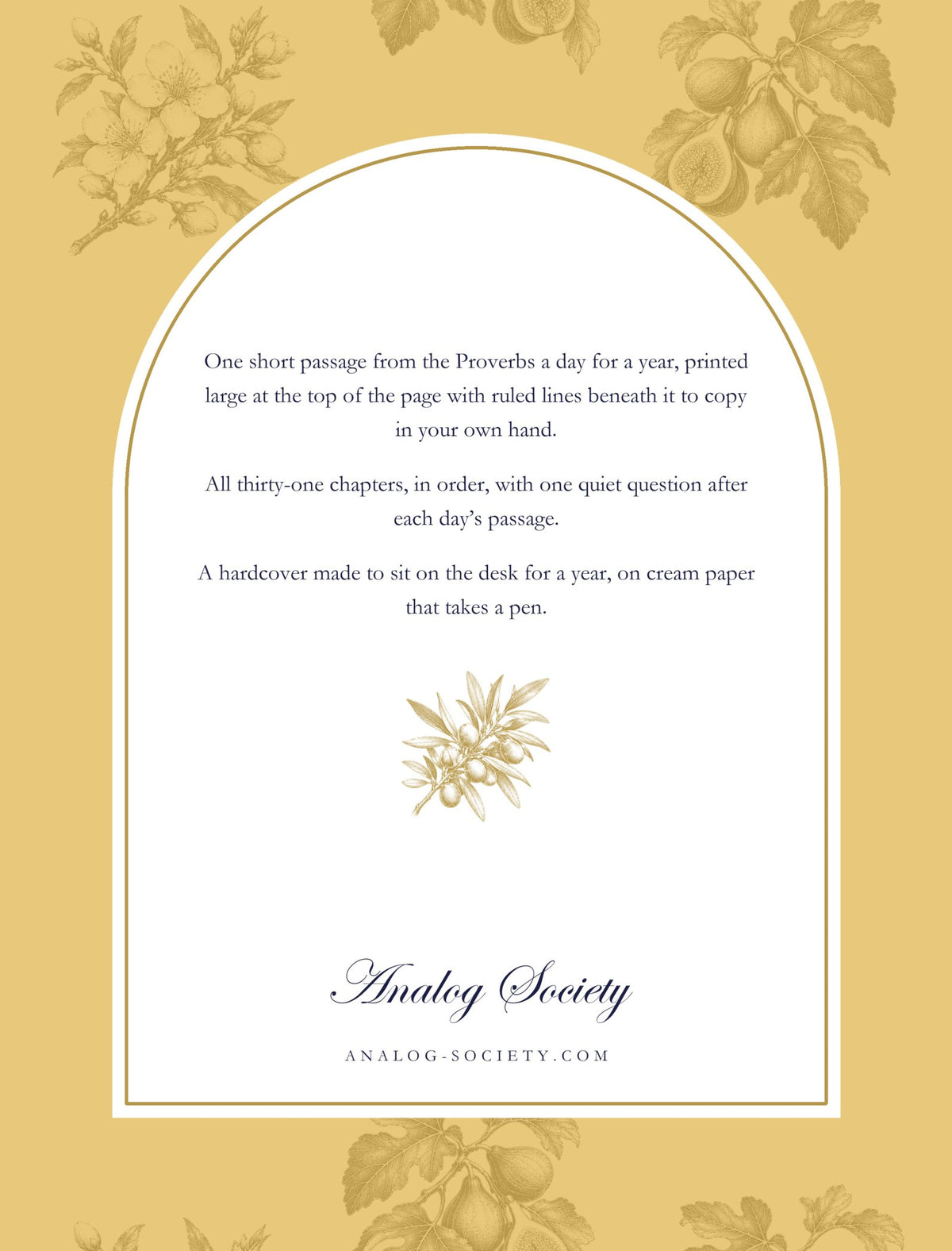 In Your Own Hand — Proverbs - back cover