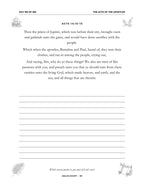In Your Own Hand — The Acts of the Apostles - inside page: Day 183 of 365 (printed in black and white)