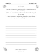 In Your Own Hand — The Gospel of John - inside page: Day 183 of 365 (printed in black and white)