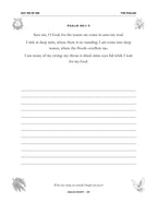 In Your Own Hand — The Psalms - inside page: Day 183 of 365 (printed in black and white)