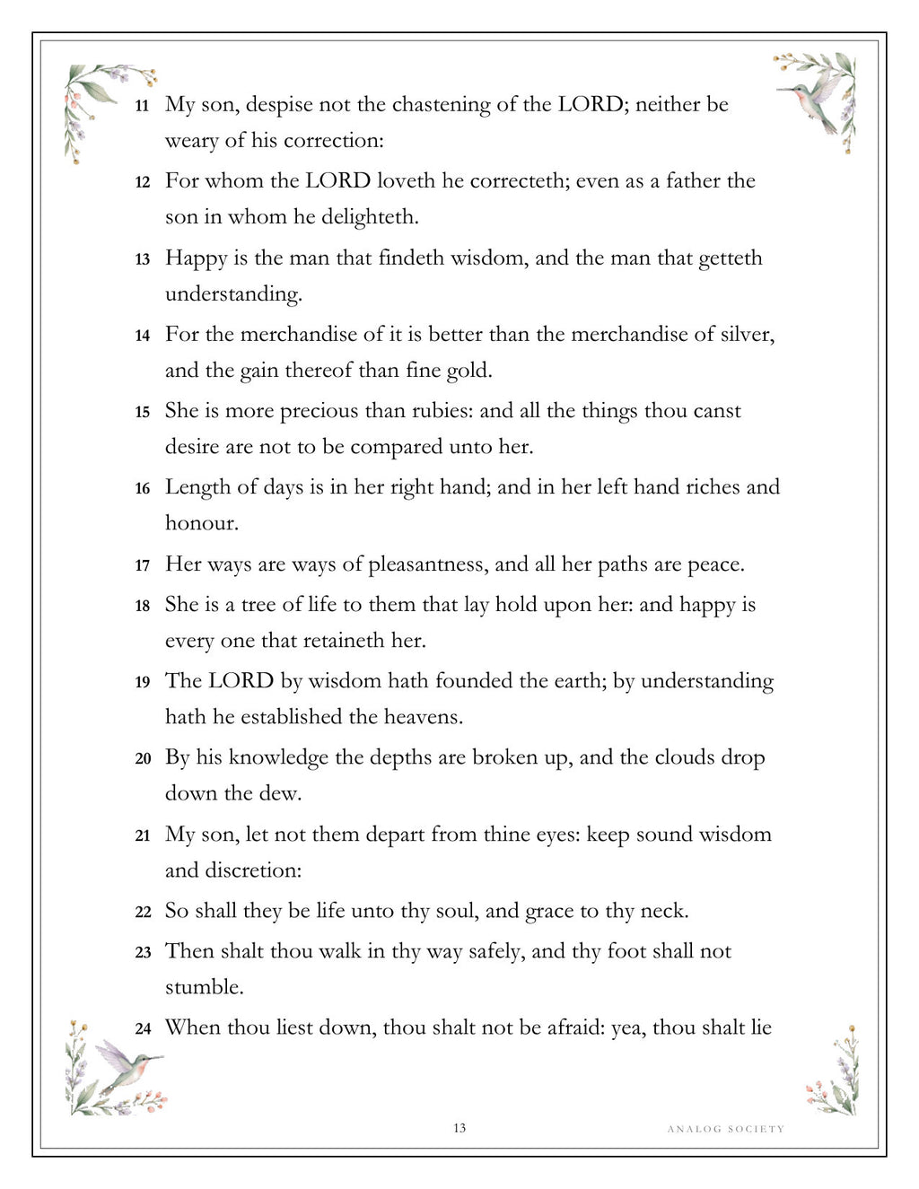 Inside A Treasury of Proverbs - page 13