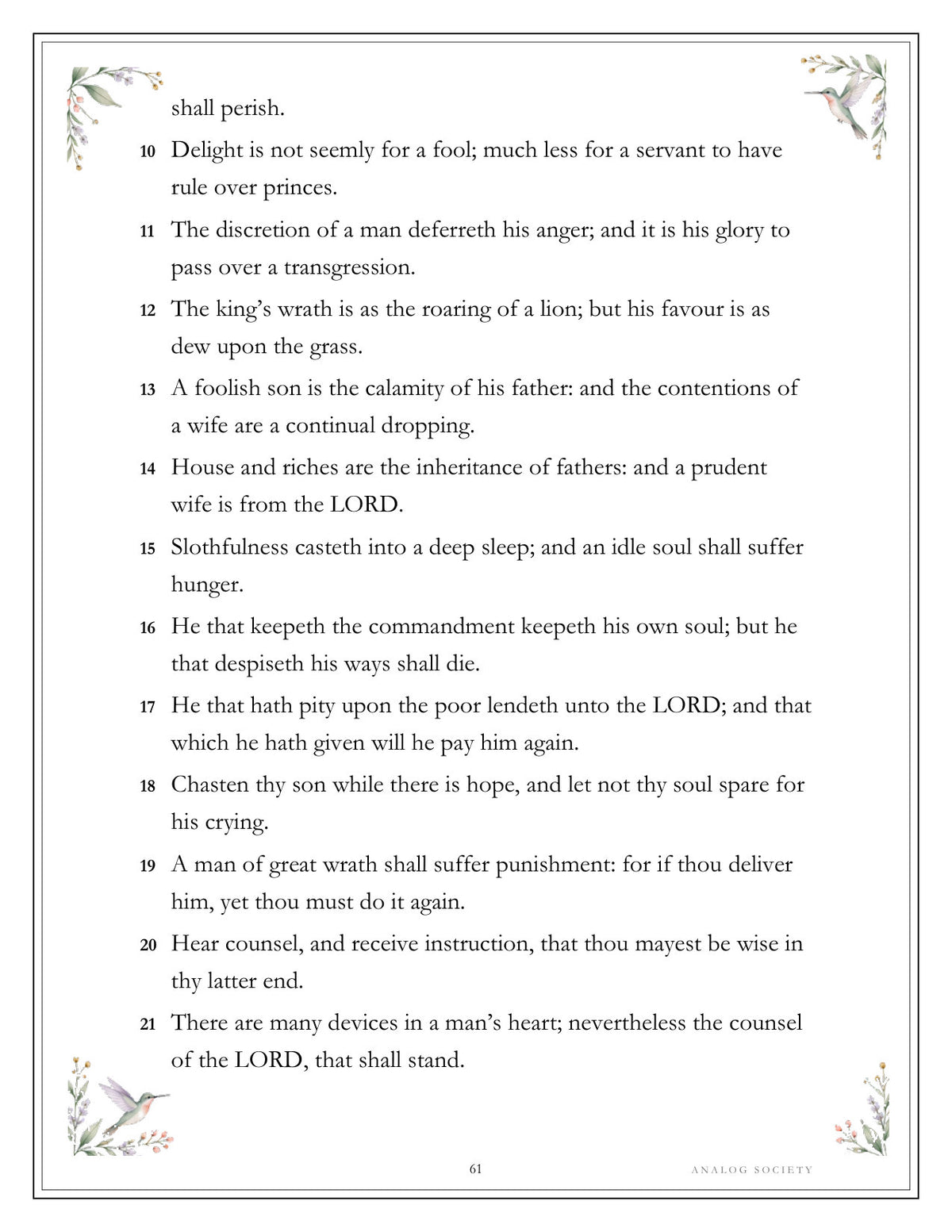 Inside A Treasury of Proverbs - page 61