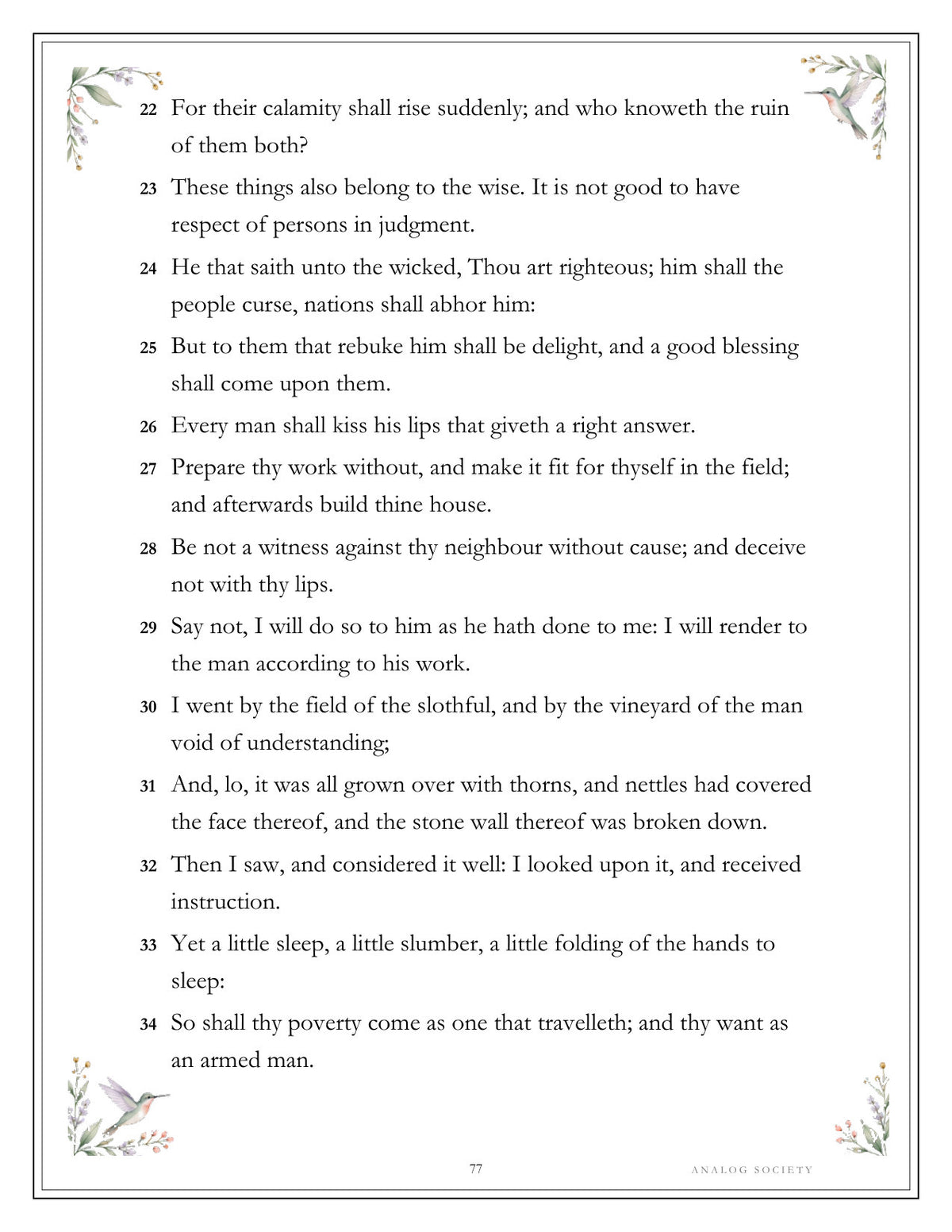 Inside A Treasury of Proverbs - page 77