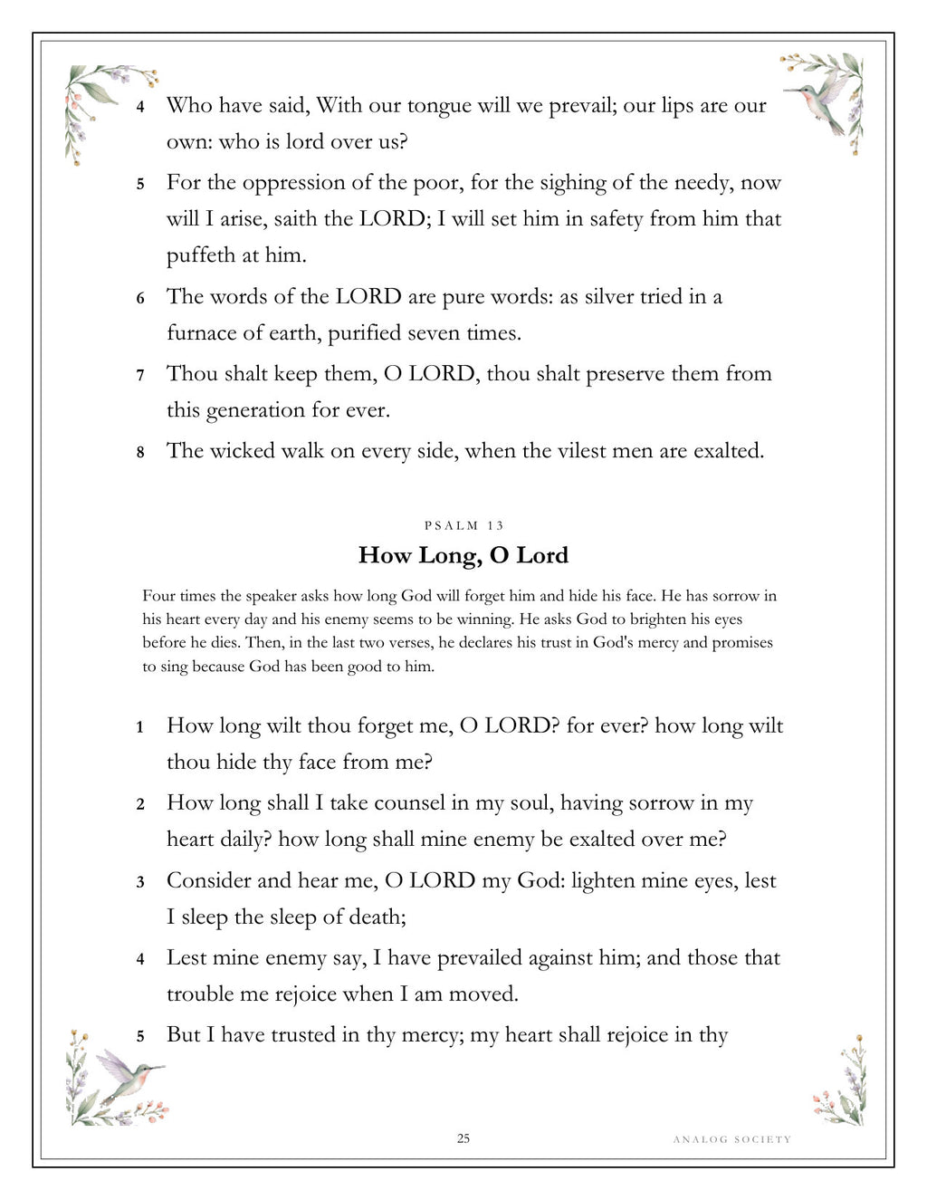 Inside A Treasury of Psalms - page 25