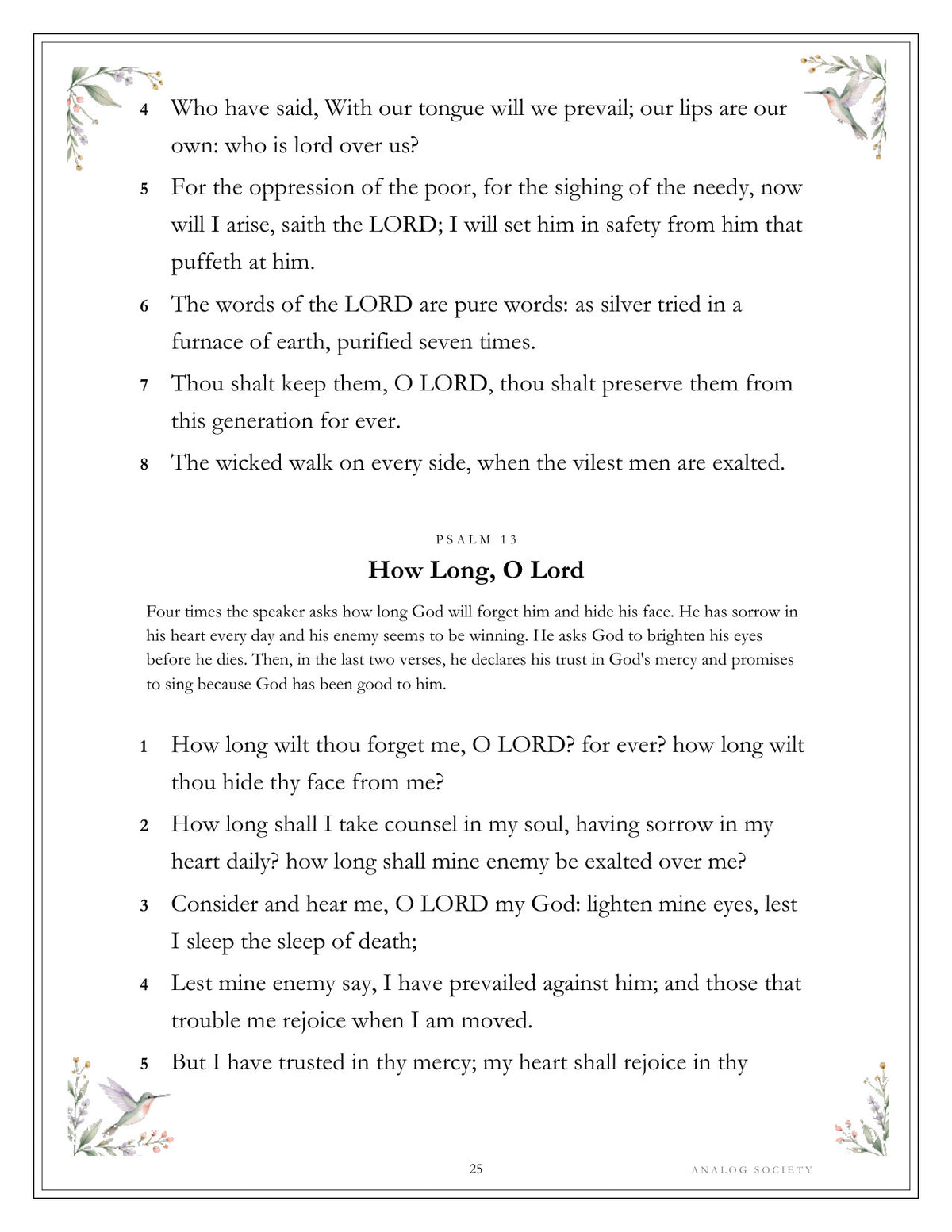 Inside A Treasury of Psalms - page 25