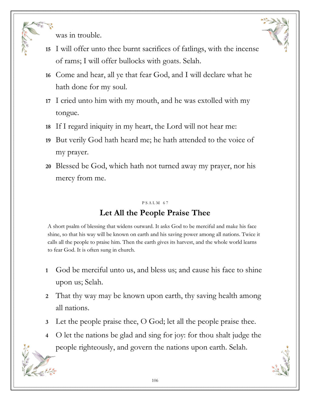 Inside A Treasury of Psalms - page 106