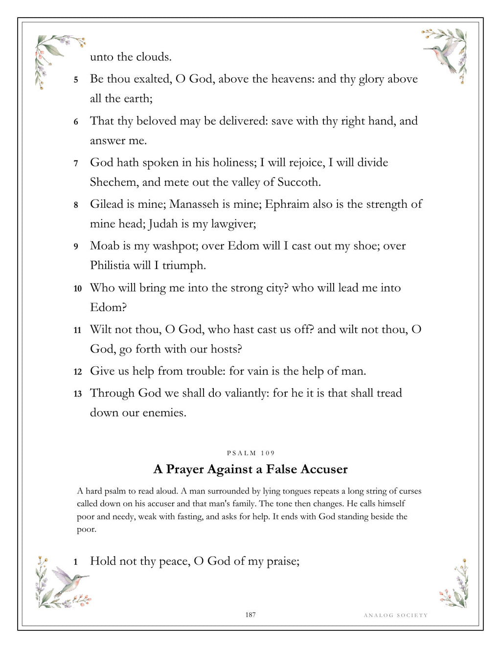 Inside A Treasury of Psalms - page 187