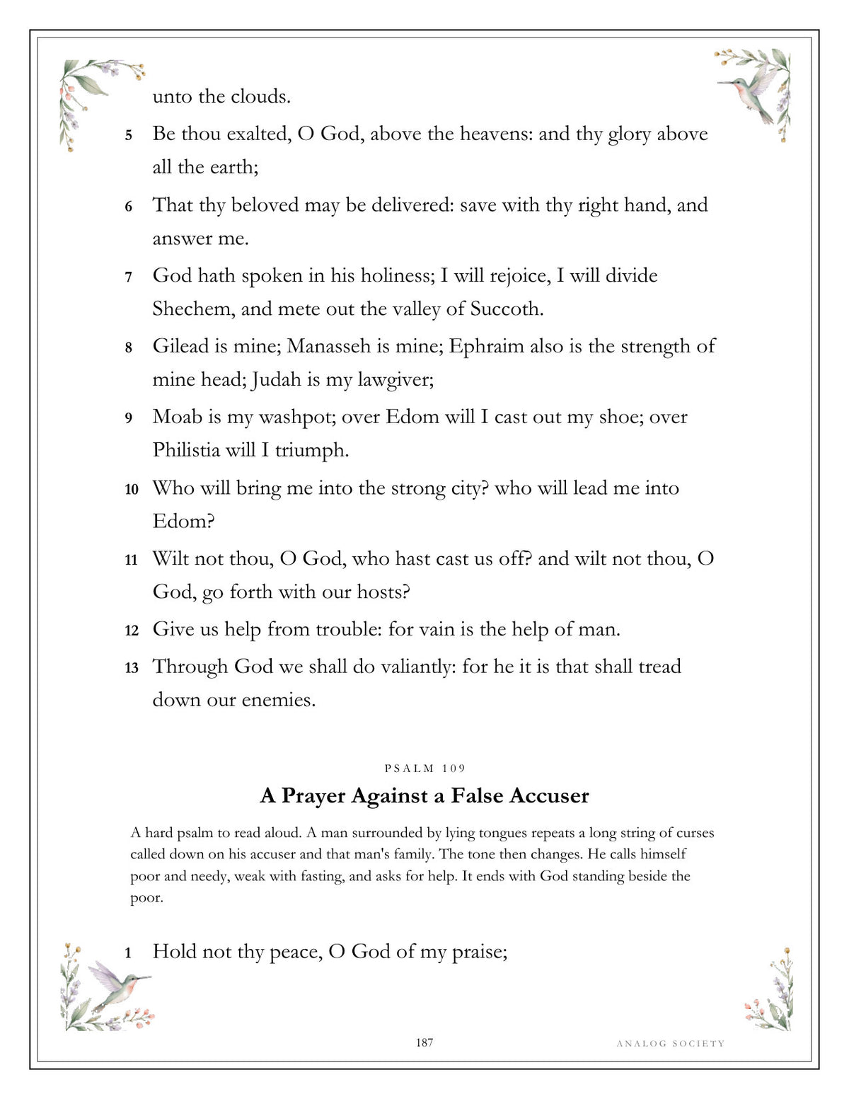 Inside A Treasury of Psalms - page 187