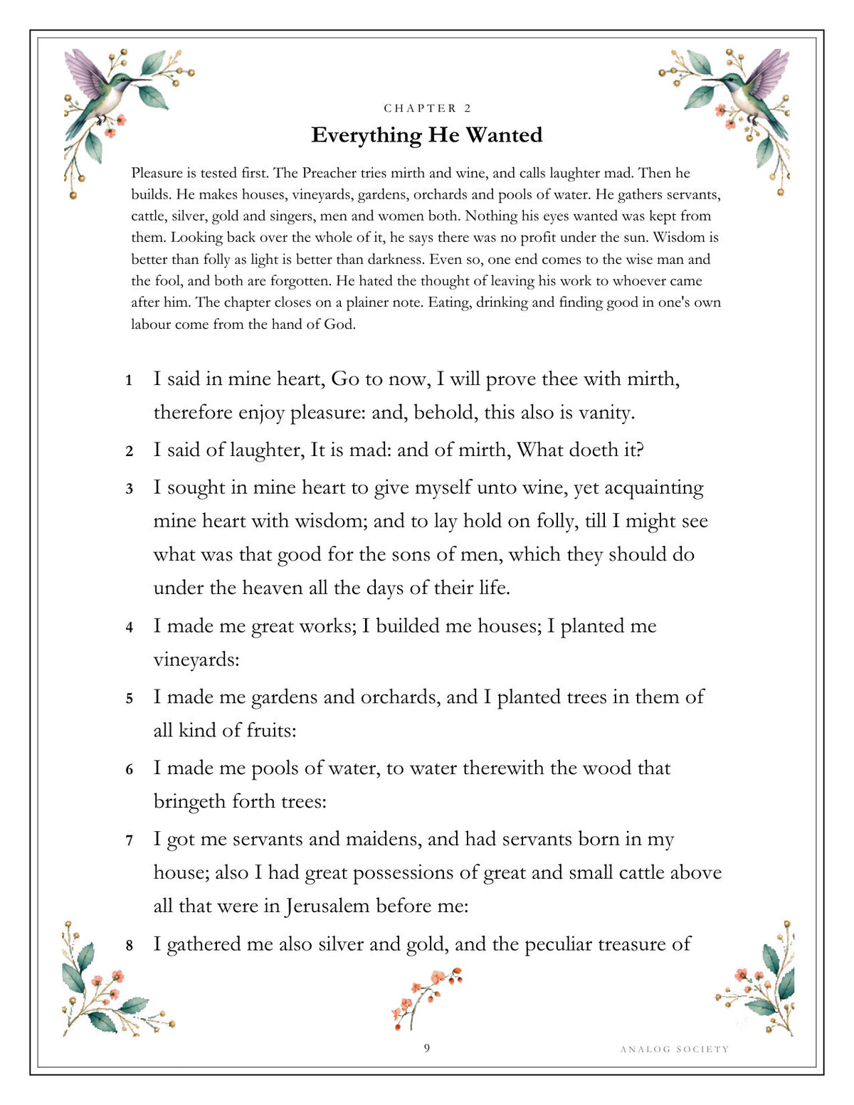 Inside Ecclesiastes and the Song of Solomon - page 9