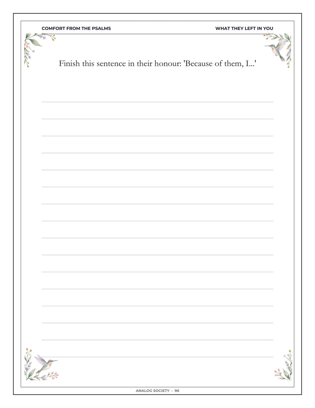 Inside Comfort from the Psalms — After the Loss of a Parent - page 97