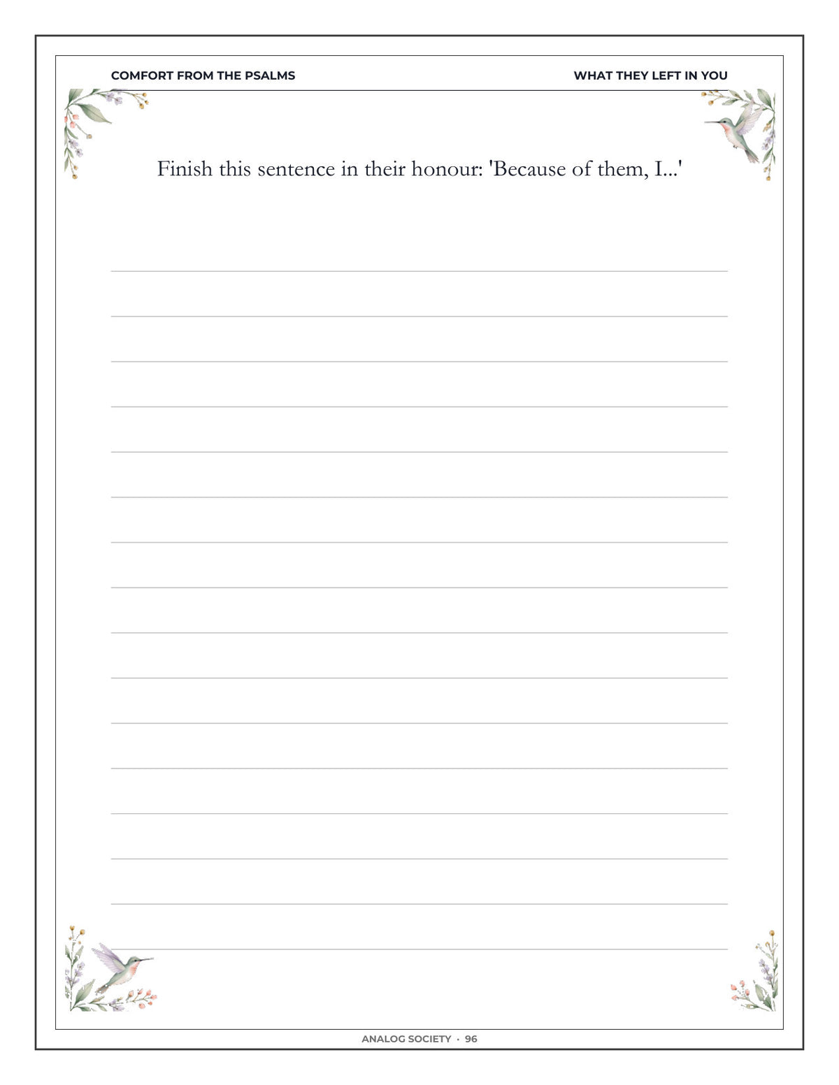 Inside Comfort from the Psalms — After the Loss of a Parent - page 97