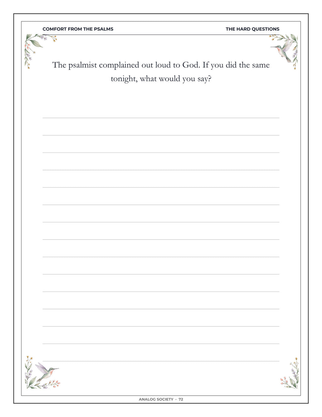 Inside Comfort from the Psalms — After the Loss of a Spouse - page 73