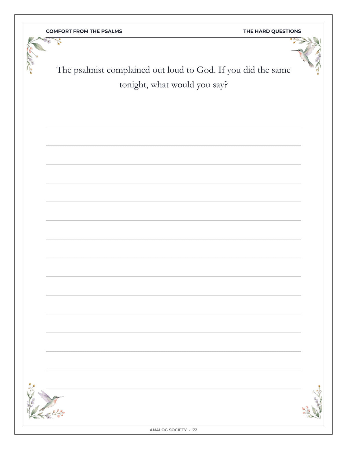 Inside Comfort from the Psalms — After the Loss of a Spouse - page 73