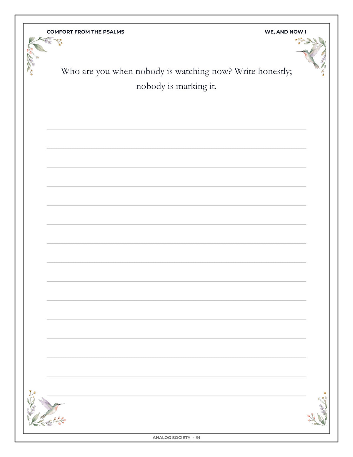 Inside Comfort from the Psalms — After the Loss of a Spouse - page 92