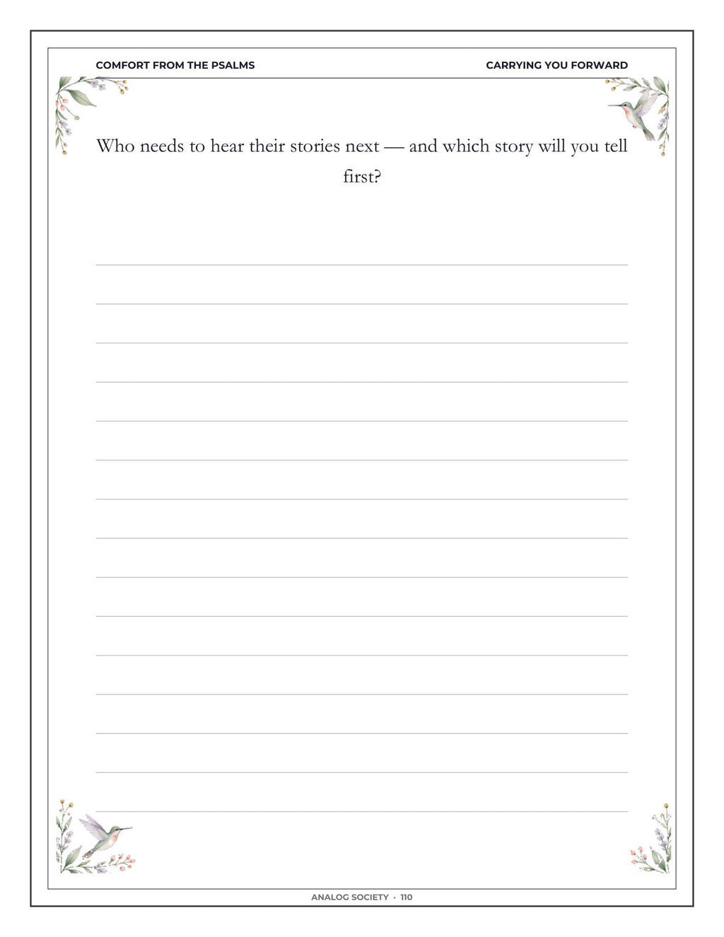 Inside Comfort from the Psalms — After the Loss of a Spouse - page 111