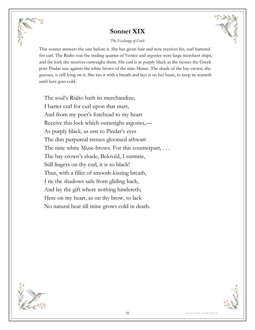 Inside Sonnets from the Portuguese - page 25