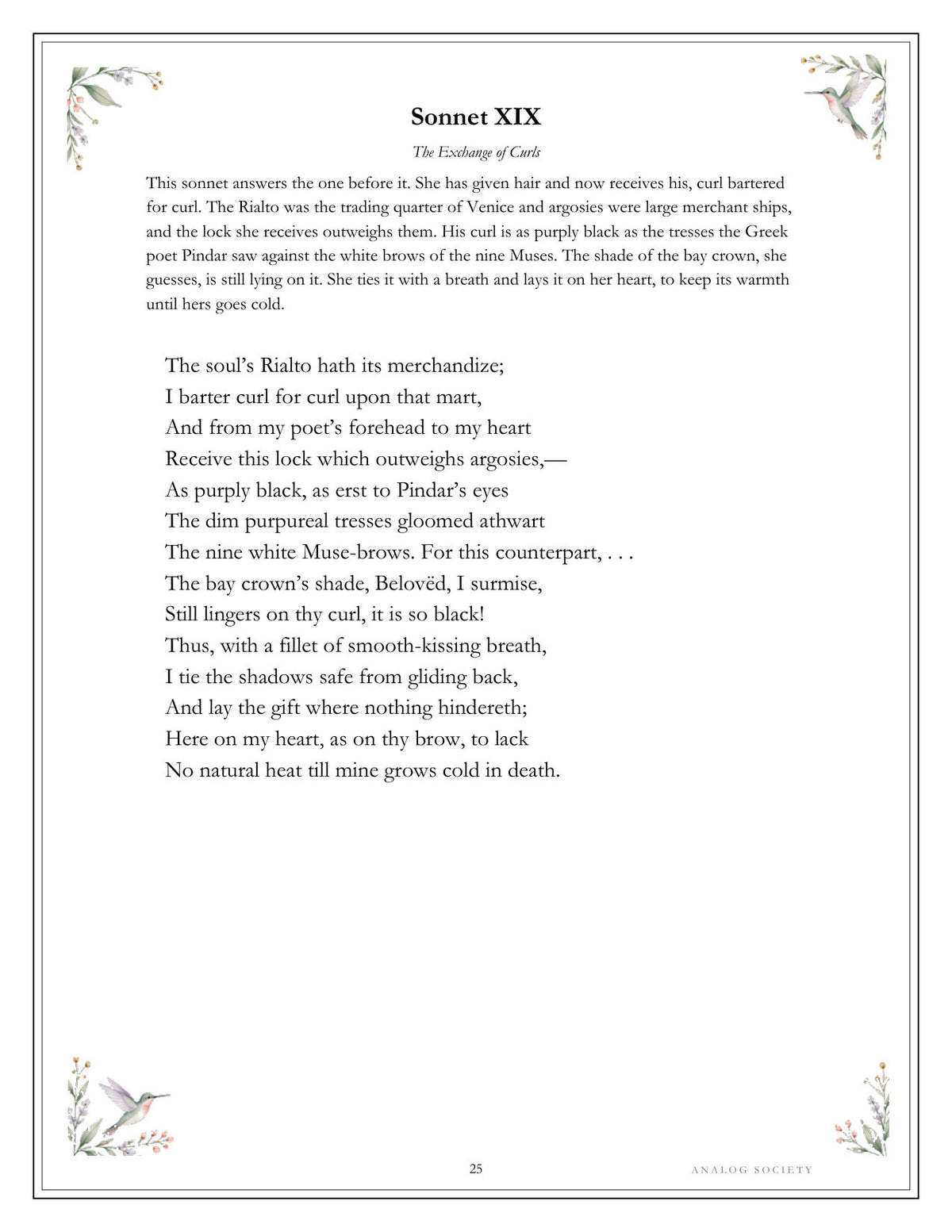 Inside Sonnets from the Portuguese - page 25