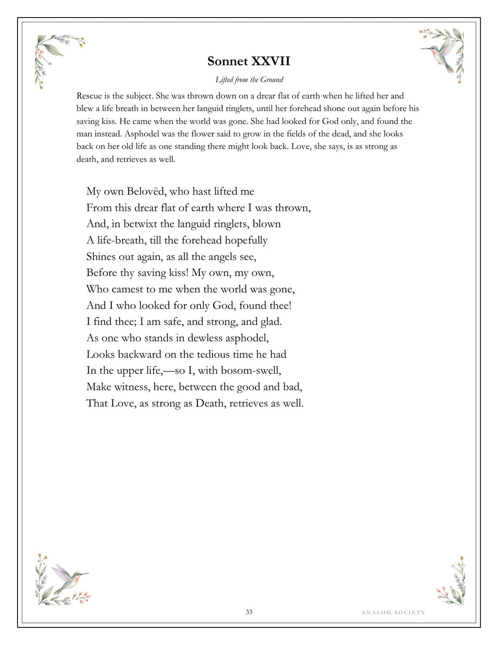 Inside Sonnets from the Portuguese - page 33