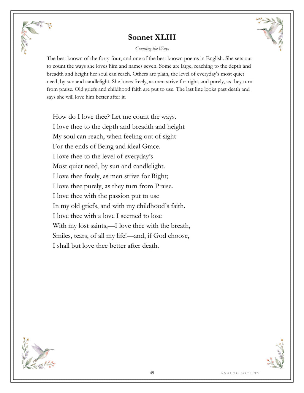 Inside Sonnets from the Portuguese - page 49