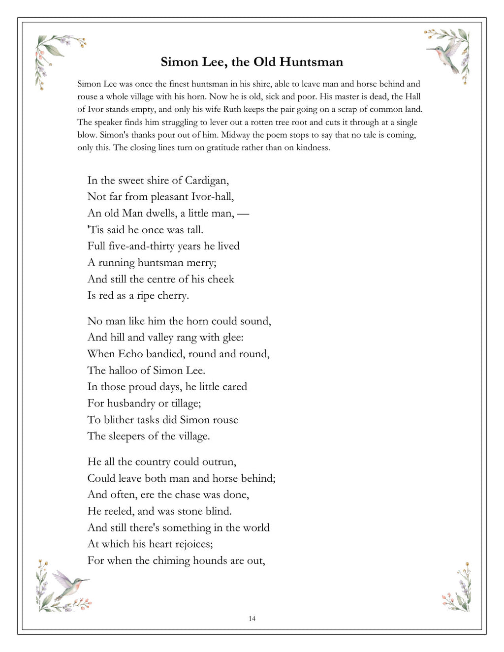 Inside Wordsworth — Best Loved - page 14