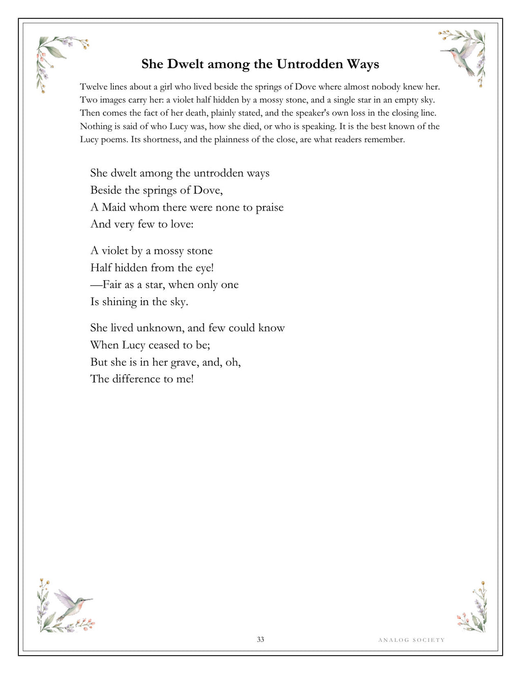 Inside Wordsworth — Best Loved - page 33