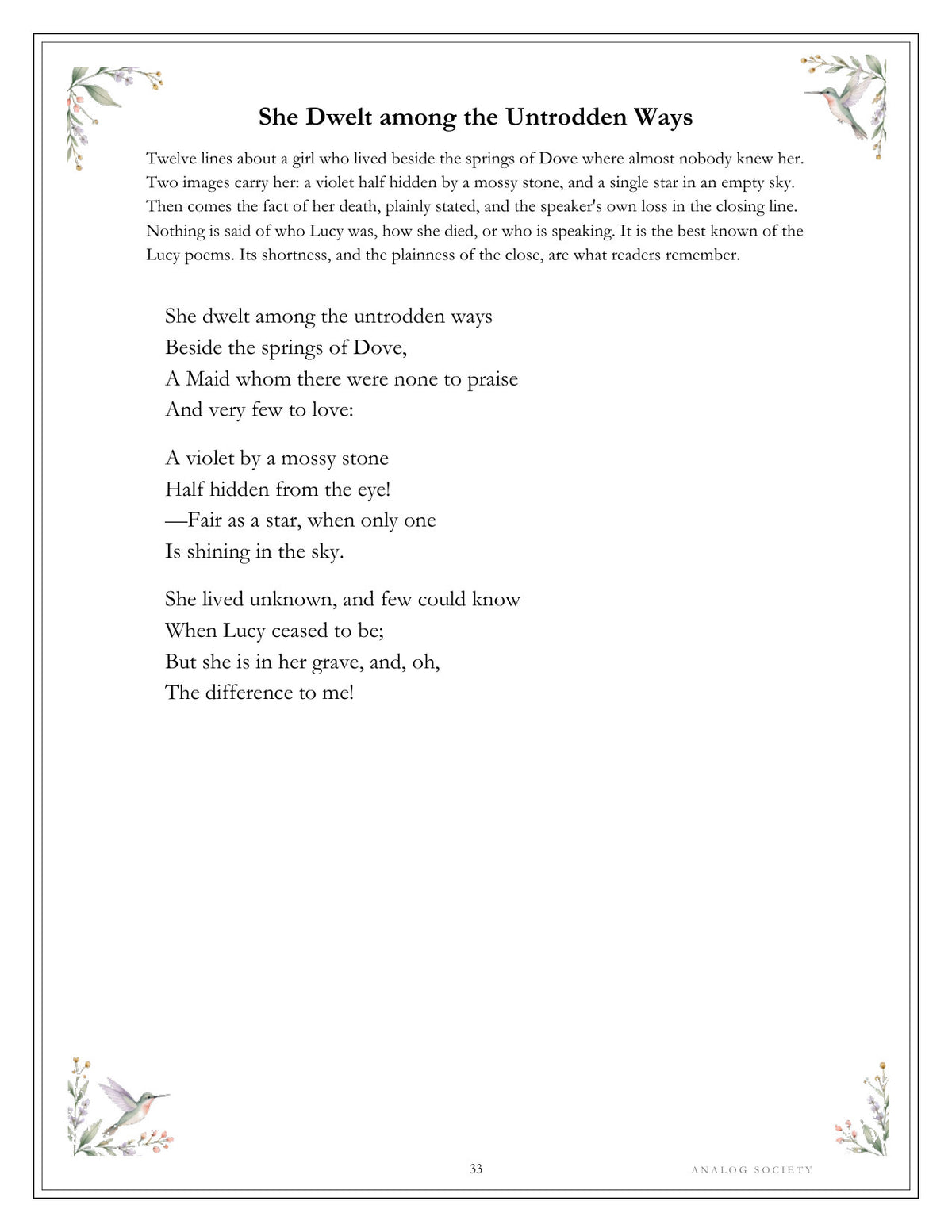 Inside Wordsworth — Best Loved - page 33