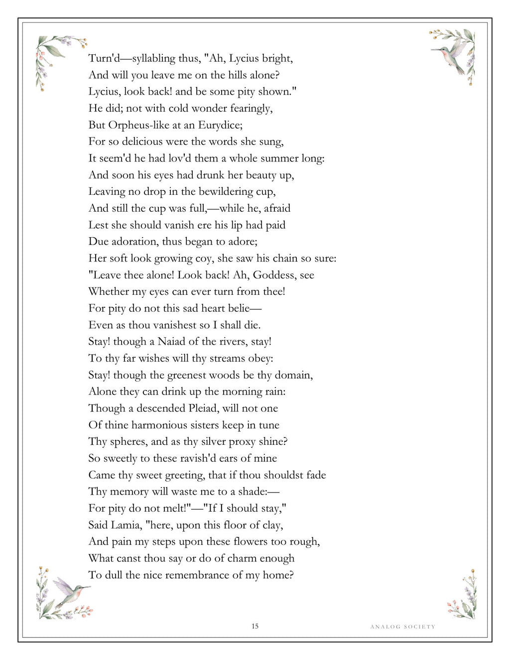 Inside Keats — The Poems of 1820 - page 15