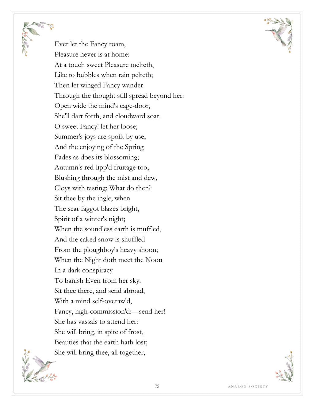 Inside Keats — The Poems of 1820 - page 75