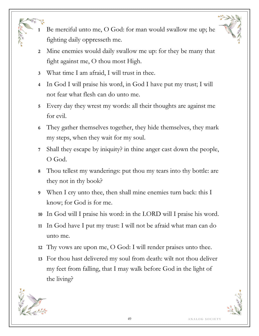 Inside Psalms of Comfort and Strength - page 49
