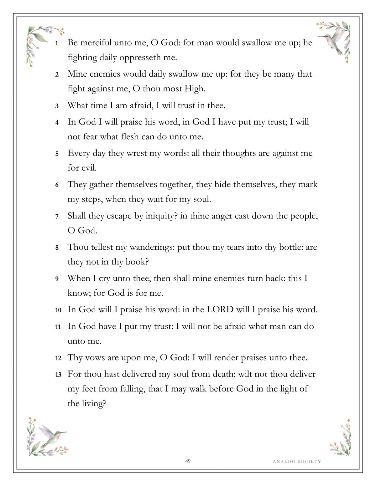 Inside Psalms of Comfort and Strength - page 49